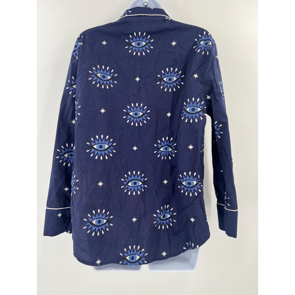 Printfresh Blue Eye Pattern Pajama Top - image 2